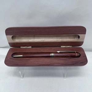 Wooden Pen and Wood Case Set- Aloha Hawaii Theme Gift Set EUC - Picture 1 of 10