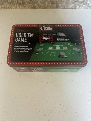 Texas Hold Em Poker Set Tin - Image 1 of 4