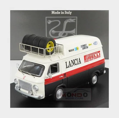 Van teto alto 1:43 RIO Fiat 238 com rack Assistenza Rally Lancia 1973 RIO4667 M - Imagem 1 de 2