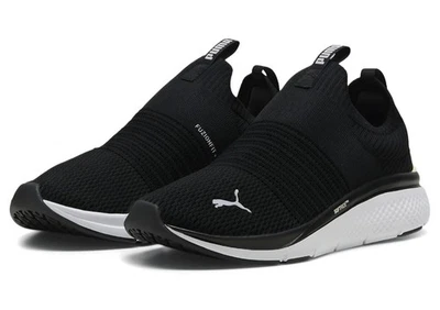 Puma Softride Pro Echo Slip on Black/White Running Shoes (309982-02) - Women's - Image 1 of 4