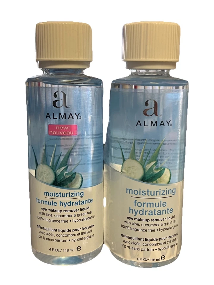 Almay Fórmula Hidratante Desmaquillante de Ojos Líquido, 4 fl oz, Paquete de 2 Foto 1 de 3