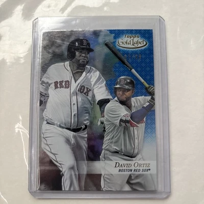2017 Topps Gold Label Class 2 Blue #72 David Ortiz /99- NM-MT - Image 1 of 4