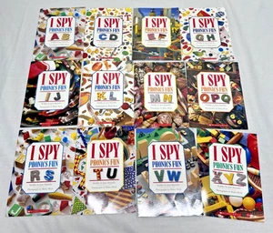 I Spy Phonics Fun Lot of 12 Books Riddles Paperback Complete Alphabet - Picture 1 of 11