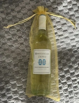 Organza Wine Bottle Gift Bag w/ Drawstring For Wedding Party Favour - Image 1 of 2