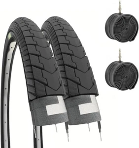 2 REIFEN 26 X 1 3/8 + KAMMERN (37-590) FÜR FAHRRAD FAHRRAD CITYBIKE HOLLAND - Bild 1 von 7