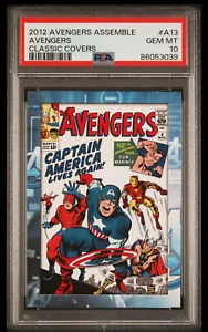 2012 AVENGERS ASSEMBLE CLASSIC COVERS #A13 AVENGERS POP 5 PSA 10 GEM MINT - Picture 1 of 2