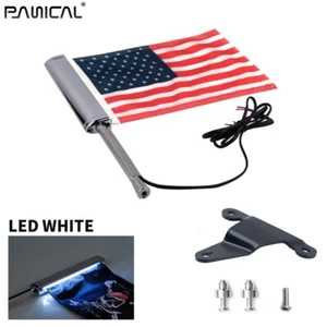 American Flag LED Flagpole White Light Right For Honda Goldwing GL1800 2018-2020 - Bild 1 von 8