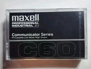 Maxell Professional Industrial P/I Communicator Series C60 Cassette Tape - Picture 1 of 4
