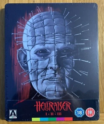 HELLRAISER Trilogy Steelbook Limited Edition Blu-ray Arrow - NEW & SEALED - OOP - Image 1 of 4