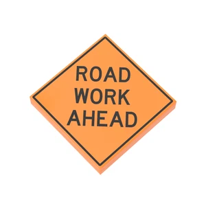 Panneau de construction travaux routiers - imprimé personnalisé - MOC - Brick City - Photo 1 sur 1