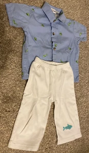 B.T. Kinder Jungen/Mädchen Frosch Shirt/Hose Set 24 Monate - Bild 1 von 6