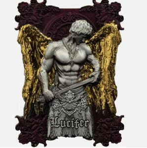 Moneda de 2000 francos Camerún Lucifer 2025 2 oz plata ultra alto relieve en forma de color - Imagen 1 de 6