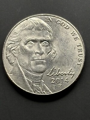 2014-P Jefferson Nickel Error: Struck Through/Die Chip - Image 1 of 4