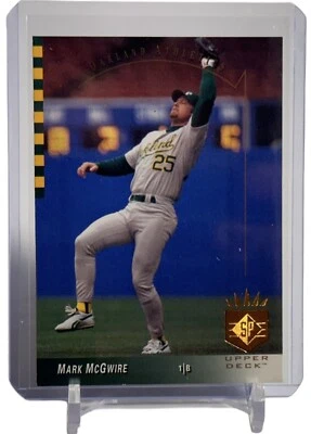1993 Upper Deck SP Mark McGwire Oakland Athletics Baseball Card #41 W/Top Loader - Image 1 of 4