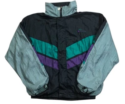 Vintage Givenchy Navy / Blue / Green / Purple / White Windbreaker (Size M) - Image 1 of 4