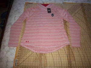 WOMENS XL HAZY RED/WHITE NORTH DAKOTA STATE OVERLAPING COLLAR LS SHIRT - NWT - Picture 1 of 3
