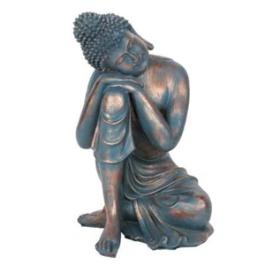 Tibetan Spirit Buddha Hands On Knee Statue 39cm - Peaceful Meditative Pose - Picture 1 of 1