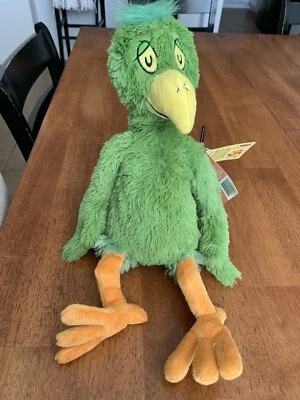 Kohls Cares Dr Seuss 毛绒 Oh Say Can You Say Bird 字符全新带标签绿色 2010 玩具 — 第 1/4 张图片