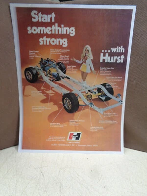 1971 72 Hurst Oldsmobile Linda Vaughn Ad 71 Olds Cutlass 442 - Image 1 of 2