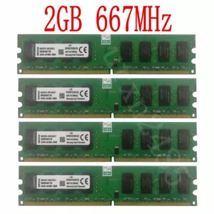 For Kingston 8GB 8G 4x 2GB PC2-5300 667 DDR2 240Pin Dual Channel Desktop Memory - Picture 1 of 10