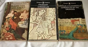 3 PBs Elizabethan Love Stories, Froissart Chronicles, Chronicles of the Crusades - Picture 1 of 9