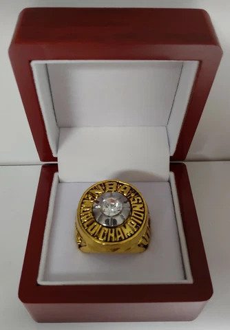 Jo Jo White - 1974 Boston Celtics Championship Ring With Wooden Display Box Cover