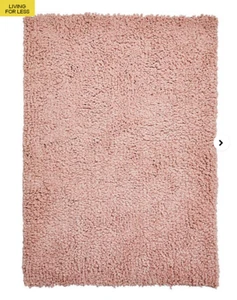 JD Williams RUG Blush colour Teddy Boucle 60 x 110cm Luxurious Soft Thick Pile - Picture 1 of 4