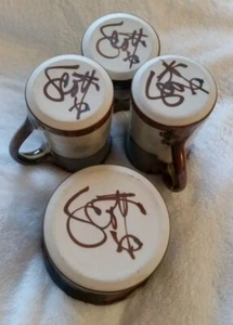 Creamer Sugar Cup Mug Sam Scott Pottery Pacific Northwest 5pc Coffee Serving Set - Picture 1 of 22