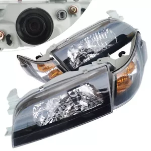 1993 1994 1995 1996 1997 For Toyota Corolla Headlight+Corner Light Right & Left - Foto 1 di 9
