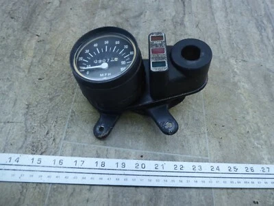 Suzuki TS100 1973 Enduro S572-1A) velocímetro medidor panel de instrumentos funciona Foto 1 de 4