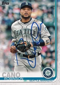 ROBINSON CANO SIGNED AUTO 2019 TOPPS CARD 313 SEATTLE MARINERS SAN DIEGO PADRES - Picture 1 of 3