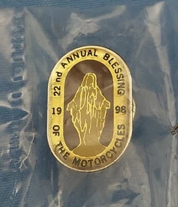 22a Bendición Anual de las Motocicletas 1998 Pin Totalmente Nuevo en Bolsa Original - Imagen 1 de 4