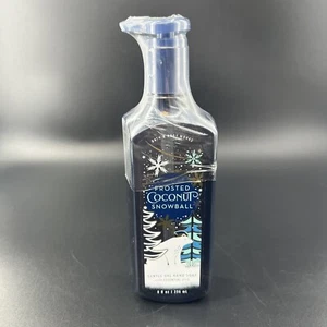 Bath & Body Works Frosted Coconut Snowball Gentle Gel Hand Soap Vanilla 8 oz - Picture 1 of 9