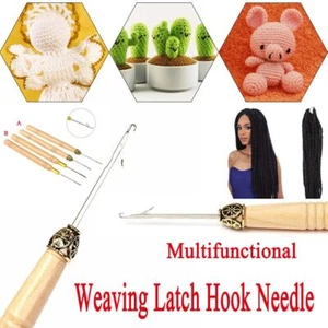 Extensions Tools Micro Braids Tools Crochet Needle Hook Needle Sew Wig Hair - Picture 1 of 10