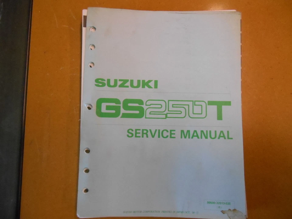 Suzuki GS250T GS250 1990 manual de reparación de taller de servicio de fábrica Foto 1 de 1