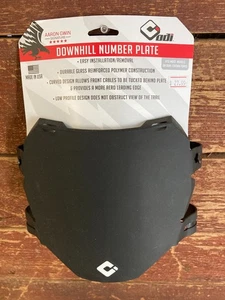 ODI Black Number Plate With Zip Ties For Downhill MTB's EBikes Surrons - Picture 1 of 2