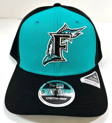 Florida Marlins Cooperstown Collection MLB NE Retro Elastizado Snapback Sombrero Foto 1 de 4