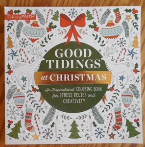 NEW  Zondervan "Good Tidings at Christmas" Inspirational ReligiousColoring Book - Picture 1 of 7