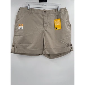 Pantalones cortos Carhartt Smithville corte original marrón claro talla 18 - Imagen 1 de 11