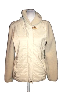 Ralph Lauren L-RL Active Cream Quilted Fleece Equestrian Jacket Women's Size M - Picture 1 of 2