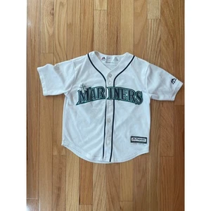 Majestic Seattle Mariners Jersey #23 Cruz, white , kids size M 5/6 - Picture 1 of 4