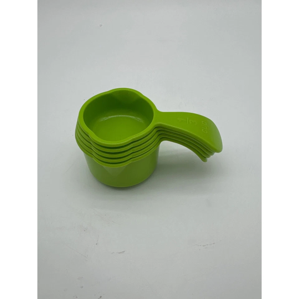 TUPPERWARE MEASURING Measure Cups Cup  Bright Margarita Green 5 Cups - Image 1 of 2