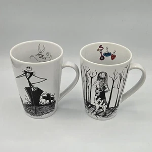 Vintage Nightmare Before Christmas Vintage Jack Skellington Sally Tasse Latte Set 2002 - Bild 1 von 7