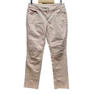 Jeans Loft Ann Taylor donna 29/8 pantaloni jeans denim dritti curvy rosa morbidi ottime condizioni - Foto 1 di 12