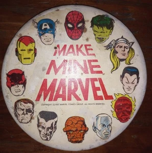 Vintage 1967 Make Mine Marvel Mitgliedschaft Button Pin 3 1/4" MMMS selten/authentisch - Bild 1 von 5