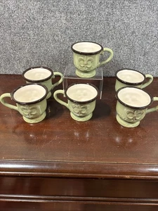 Juego de tazas de café ACKUSA Casa Vero Fleur De Lis ~ verde salvia - Imagen 1 de 6
