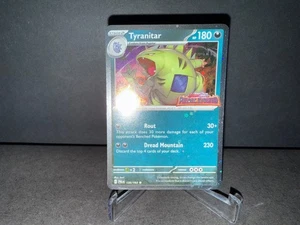 Pokemon TCG Tyranitar 135 S&V Paldea Evolved Stamped Cosmos Holo Promo Card NM+ - Picture 1 of 2