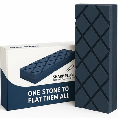 Large Flattening Stone- Dual Grit Coarse/Fine Sharpening Stones Flattener- Di... - Image 1 of 4
