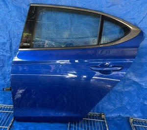 GENESIS G70 REAR LEFT DRIVER SIDE DOOR ASSEMBLY BLUE (PS5) 19-25 # NB2-DRS1840 - Picture 1 of 10