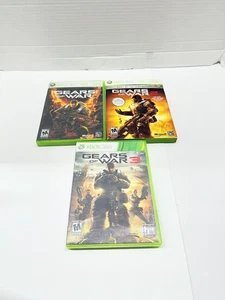 Gears of War 1 2 & 3 Trilogy (Xbox 360, 2011) Paquete de 3 juegos - Completo probado - Imagen 1 de 7